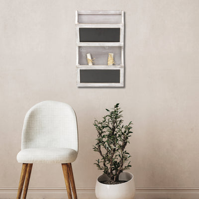 5393WT - Selby 2 Tier Wall Storage - White