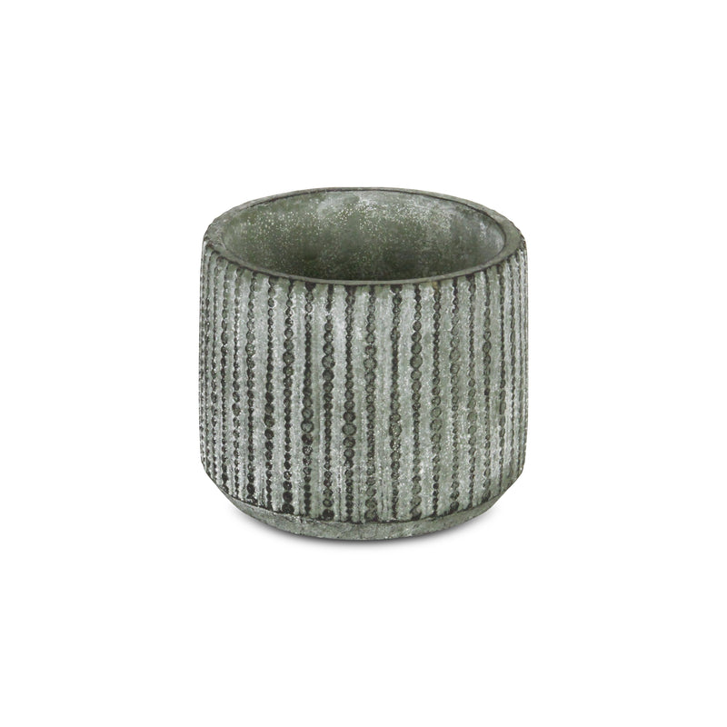 5746 - Arianthe Orb Patterned Cement Pot