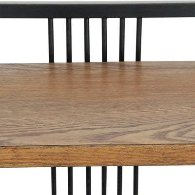 5976 - Lauxel Metal Wood Shelf