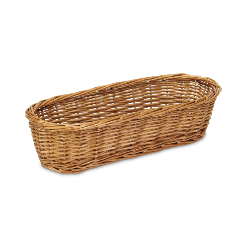 UW-38374-12SL - Panarium Medium Brown Willow Bread Basket