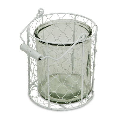15S001WXL - Belen Jar & Wire Basket - X-Lg