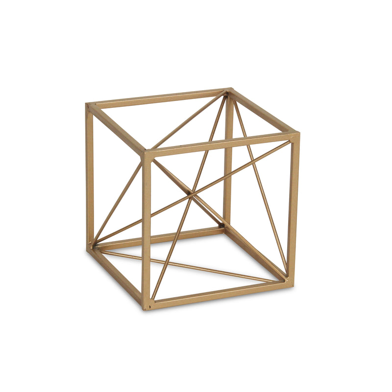 4738S - Emel Gold Cube Décor - Small