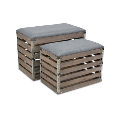 4935-2GW - SiloSong Rectangular Storage Bench - Gray