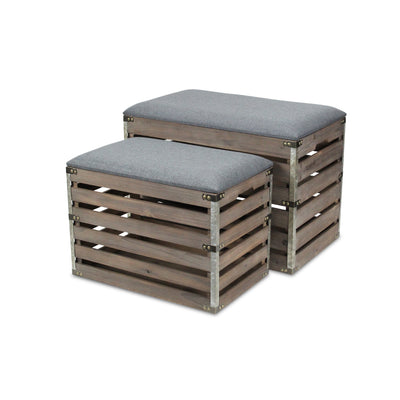 4935-2GW - SiloSong Rectangular Storage Bench - Gray
