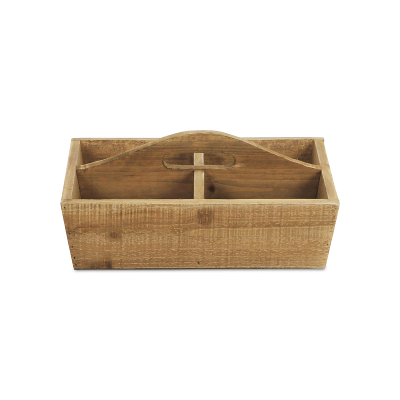 4939 - Petron Tapered Wood Caddy - Brown