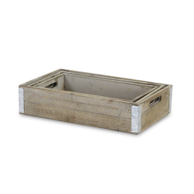 5633-3 - Samil Rect. Wooden Crates