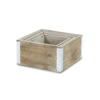 5634-3 - Samil Square Wooden Crates