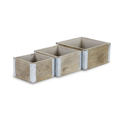 5634-3 - Samil Square Wooden Crates