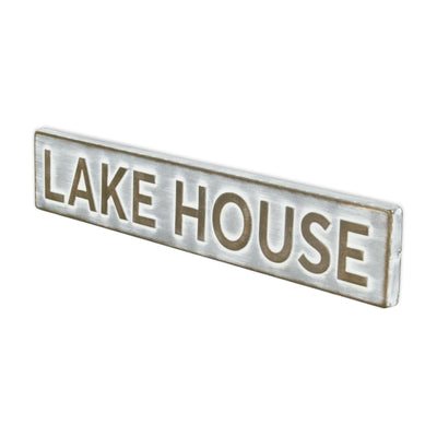 5792 - Roven Galvanized Lake House Sign