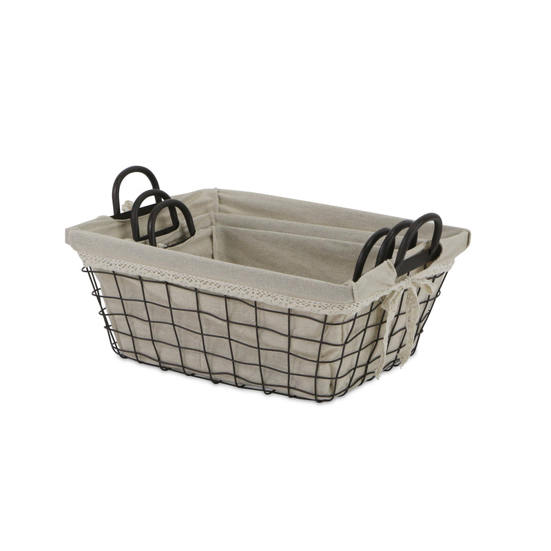 FP-4367-3 - Caden Fabric Lined Baskets