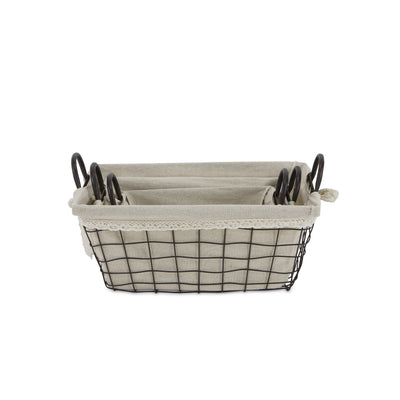 FP-4367-3 - Caden Fabric Lined Baskets