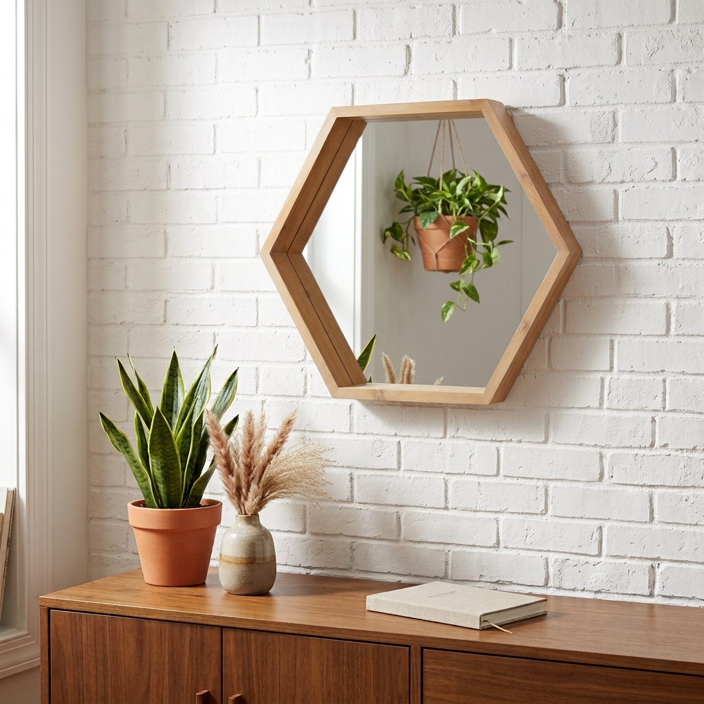 4577 - Althea Hexagon Mirror