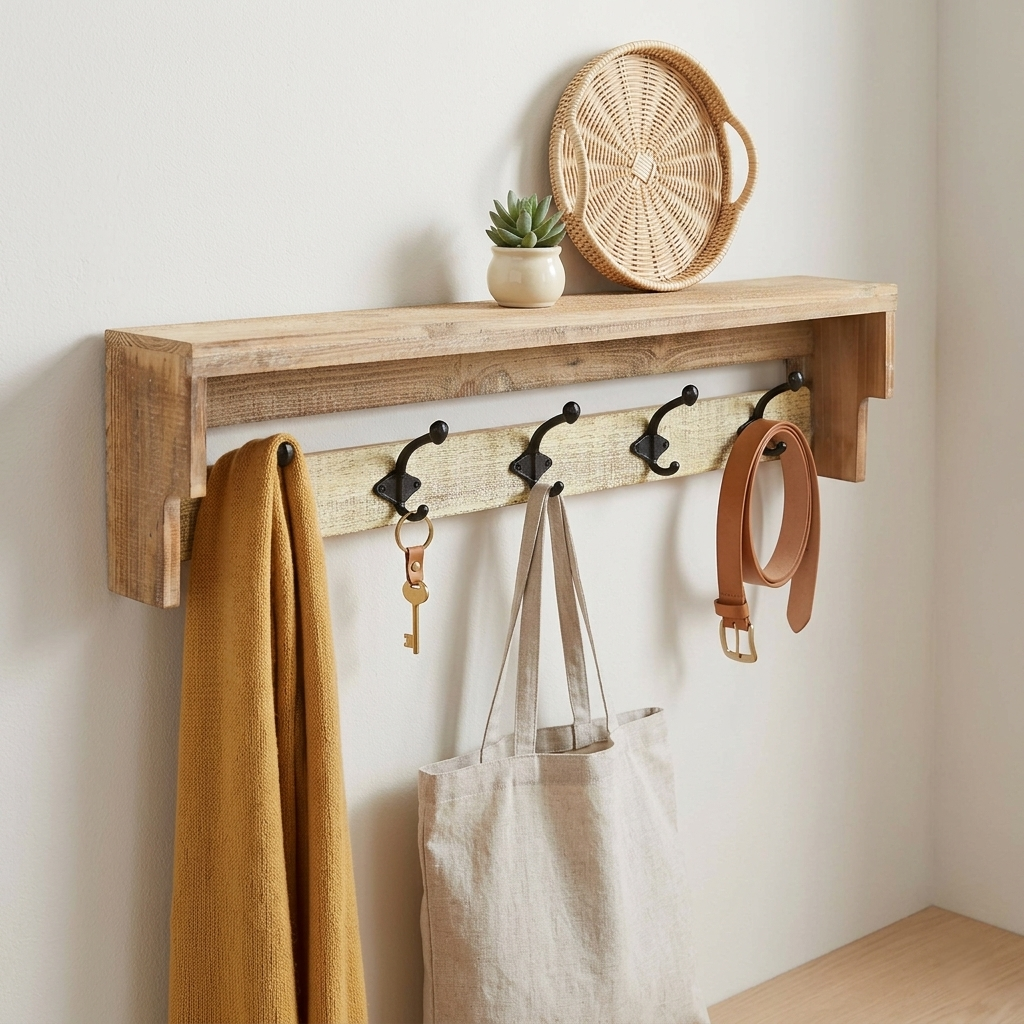 4672 - Truss Farm Style Coat Hanger