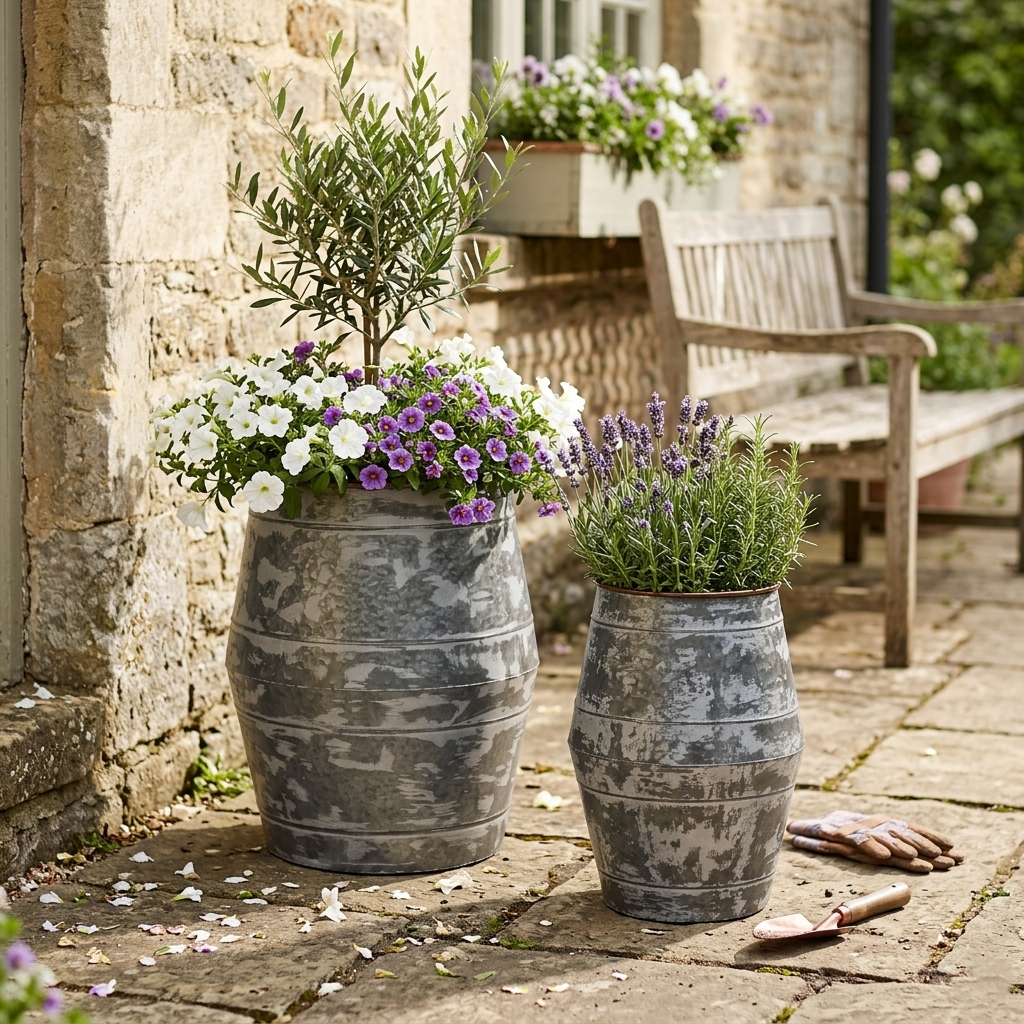 4725-2 - Harben Barrel Planters