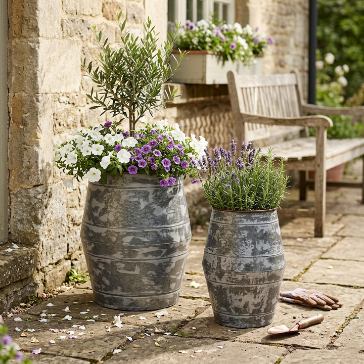 4725-2 - Harben Barrel Planters