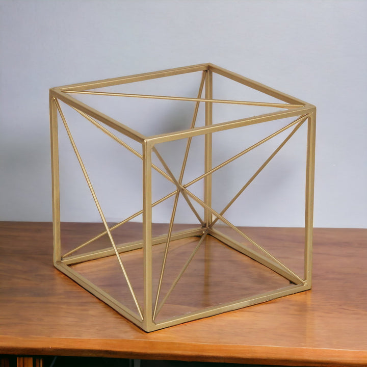 4738 - Emel Gold Cube Décor