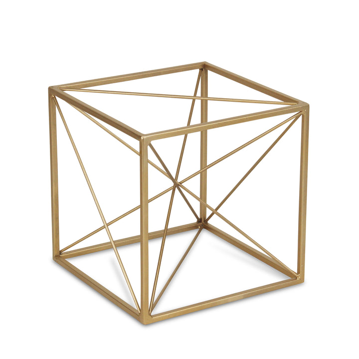 4738 - Emel Gold Cube Décor