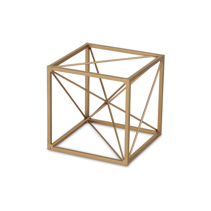 4738 - Emel Gold Cube Décor