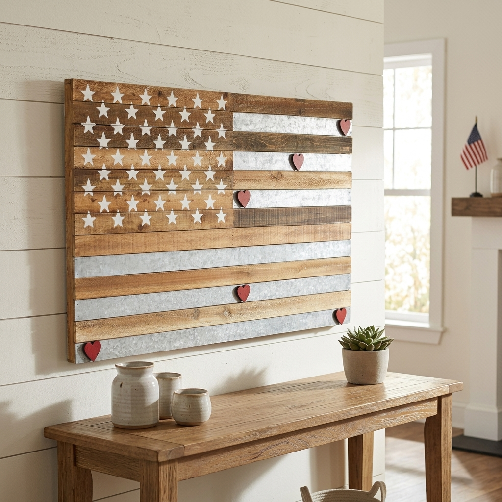 4782 - Tellur Wood & Metal US Flag