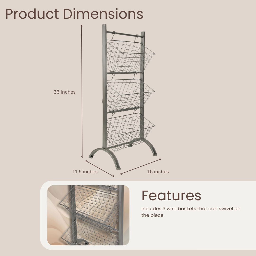 4809 - Orsino Metal Basket Storage