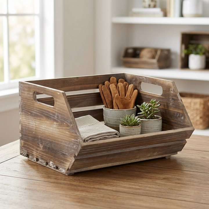 4814 - Thero Slatted Wooden Crate