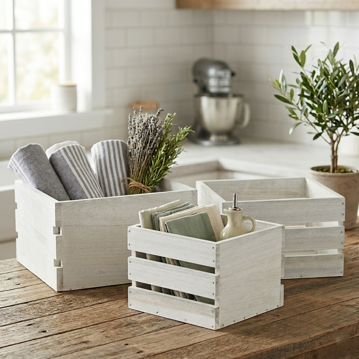 4831-3 - Rustic Farmstead Wood Crates