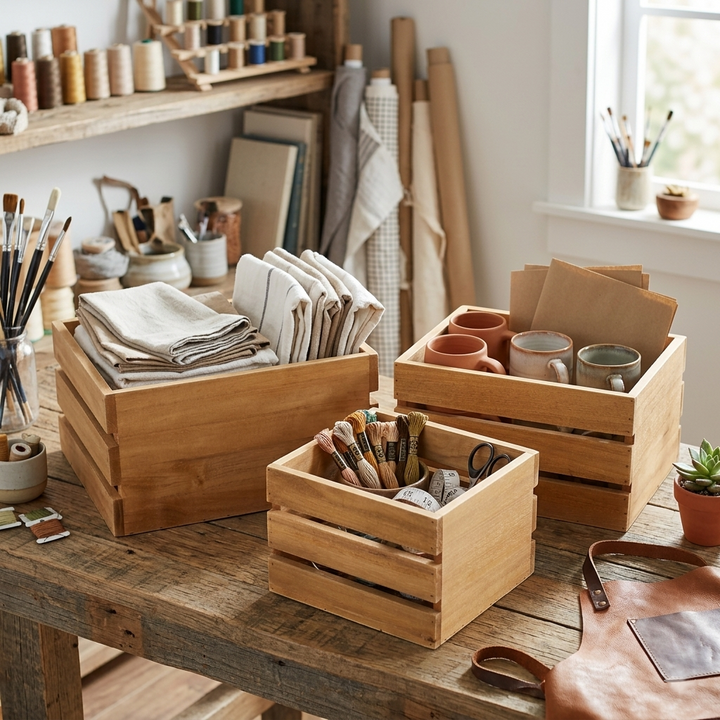 4831-3 - Rustic Farmstead Wood Crates