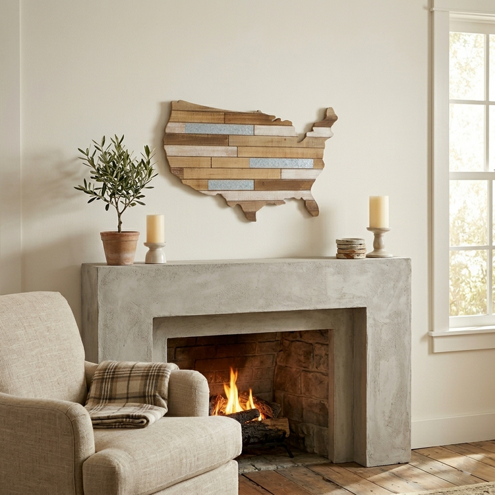 4834 - Tellur Wood USA Map