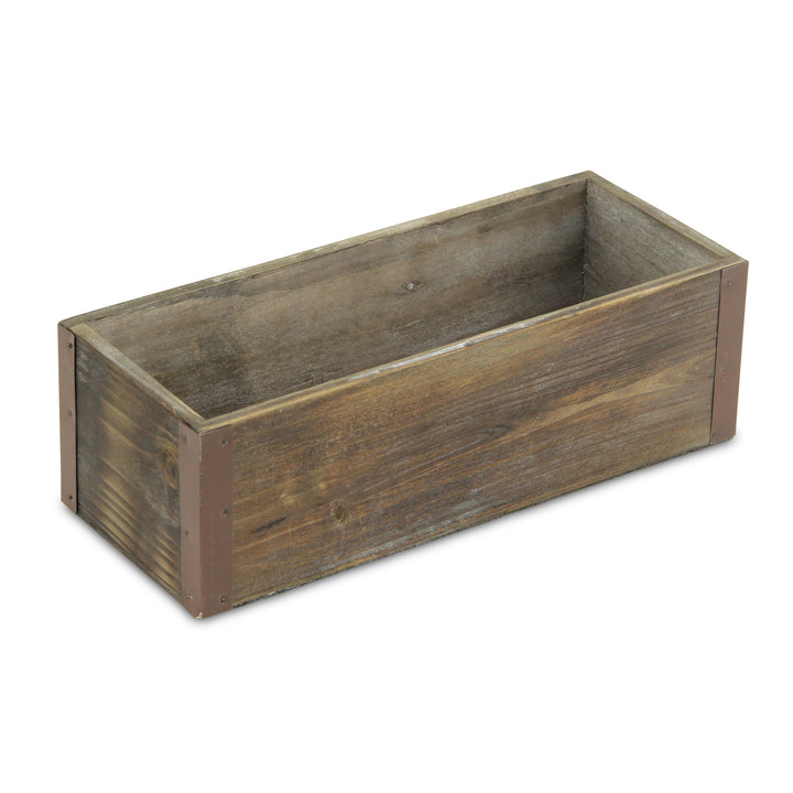 4911 - Fiorel Rectangular Wood Planter