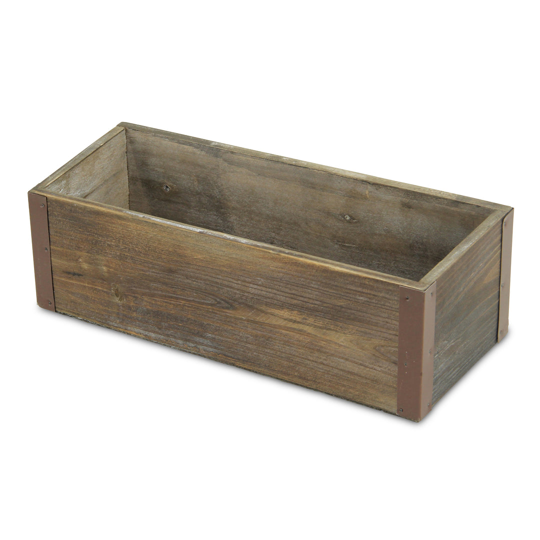 4911 - Fiorel Rectangular Wood Planter