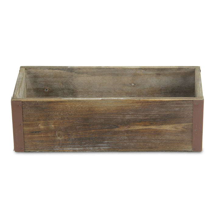 4911 - Fiorel Rectangular Wood Planter