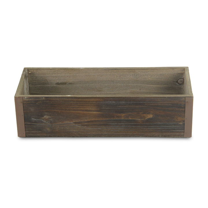 4911 - Fiorel Rectangular Wood Planter