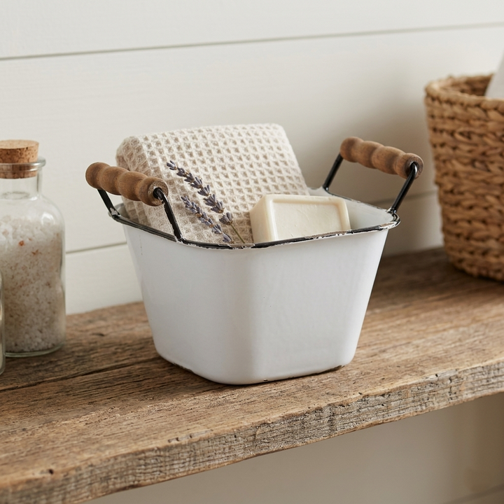 5012BK - Beatrice White & Black Bin