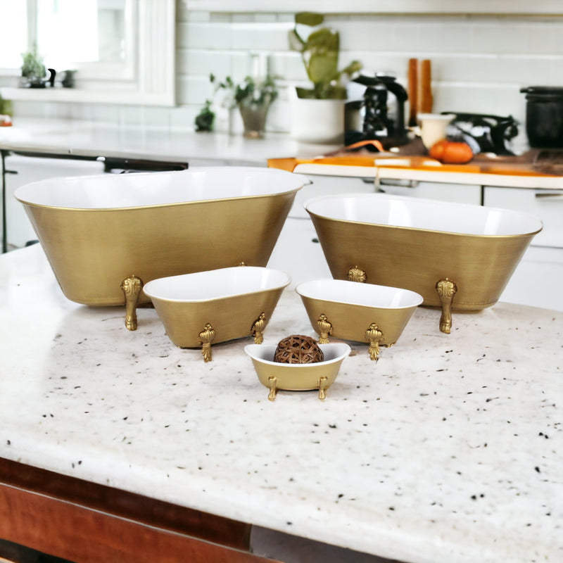 5129L-GD - Lavande Golden Tub Décor