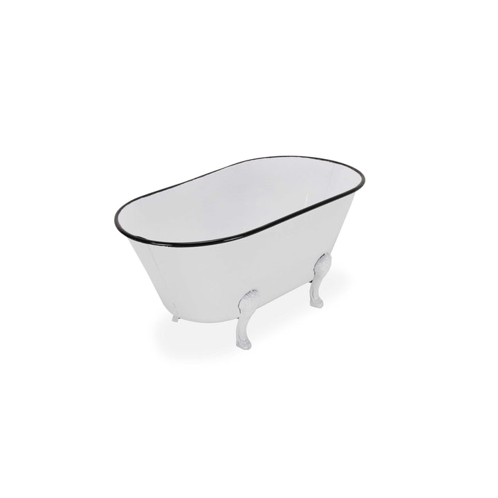 5018W - Lavande White Tub Decor