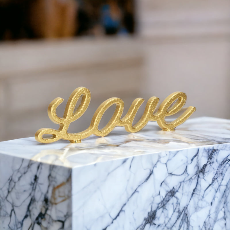 5034GD - Amara "Love" Cast Iron Decor