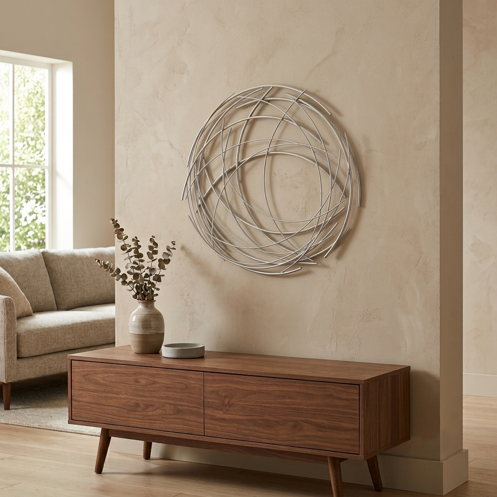 5051 - Denine Round Wall Art - Large