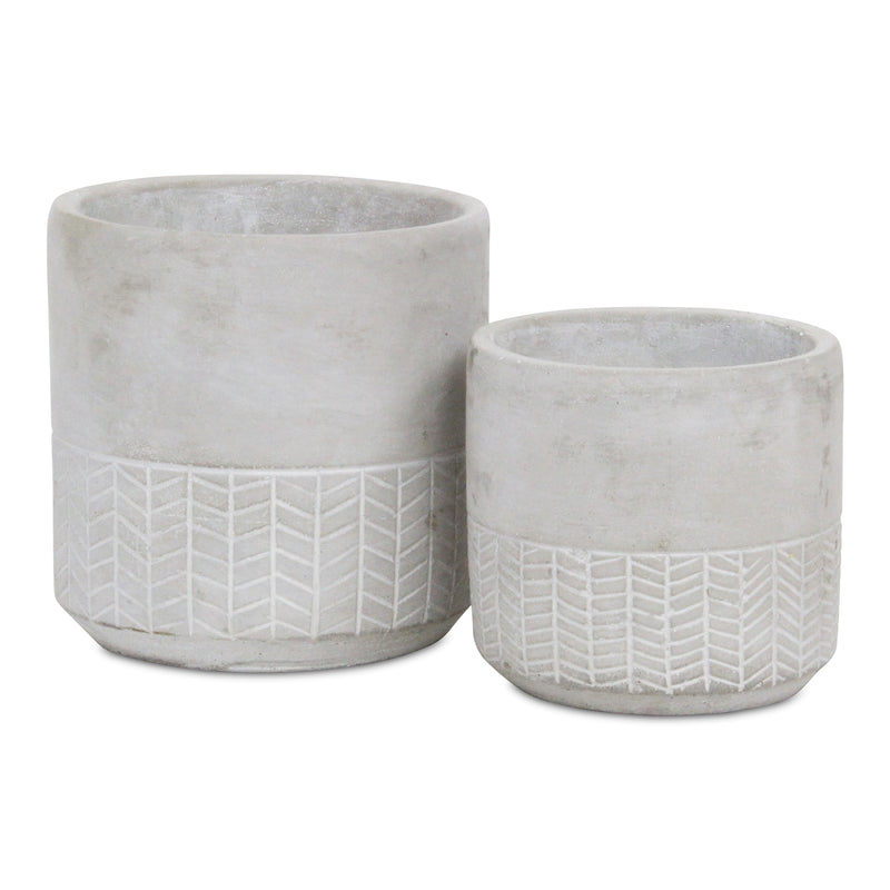 5091 - Calliope Round Cement Pot