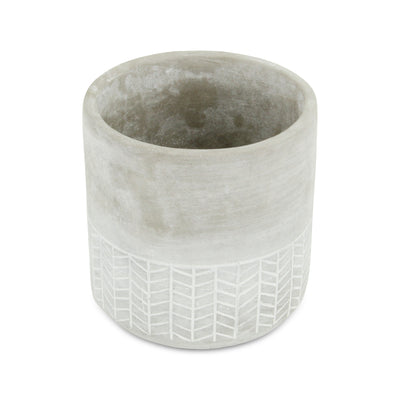 5091 - Calliope Round Cement Pot