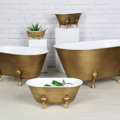 5129L-GD - Lavande Golden Tub Décor