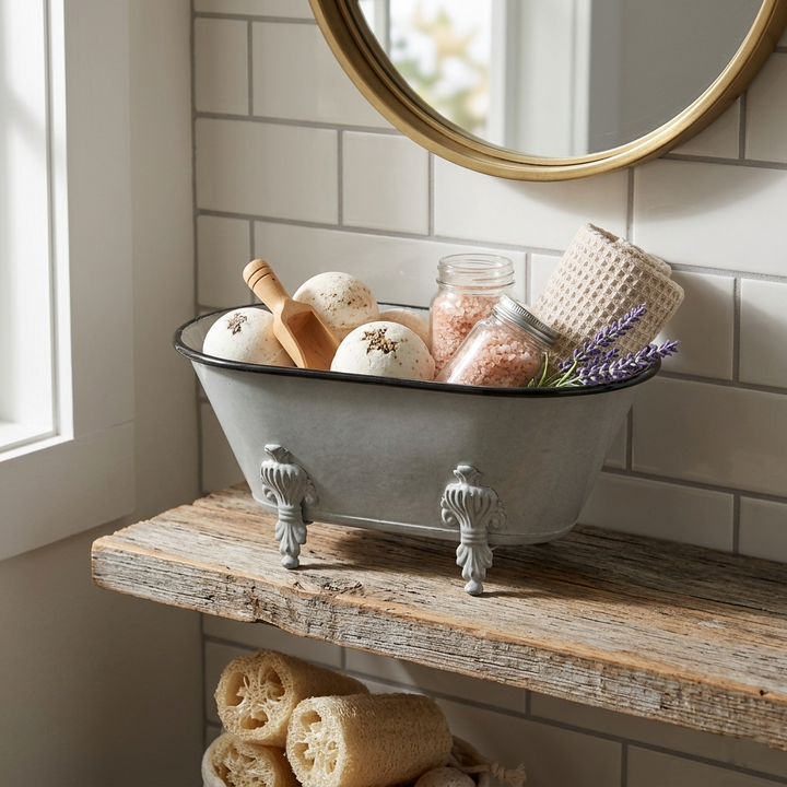 5018GR - Lavande Gray Tub Decor