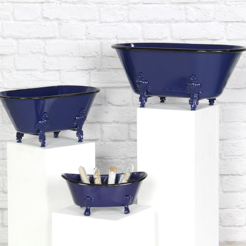 5129L-NB - Lavande Navy Blue Tub Decor