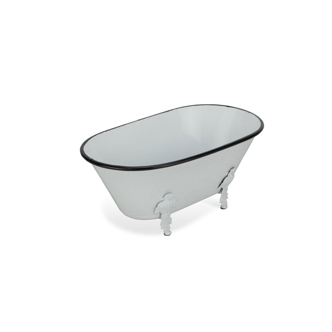 5018W - Lavande White Tub Decor
