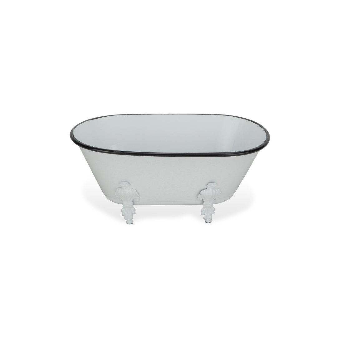 5018W - Lavande White Tub Decor