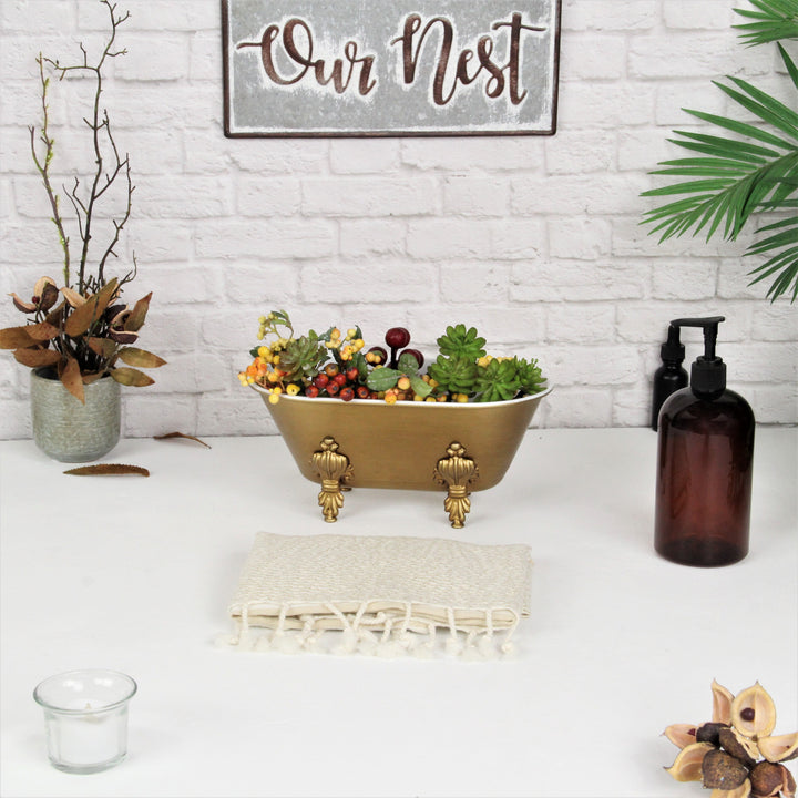 5018GD - Lavande Golden Tub Décor