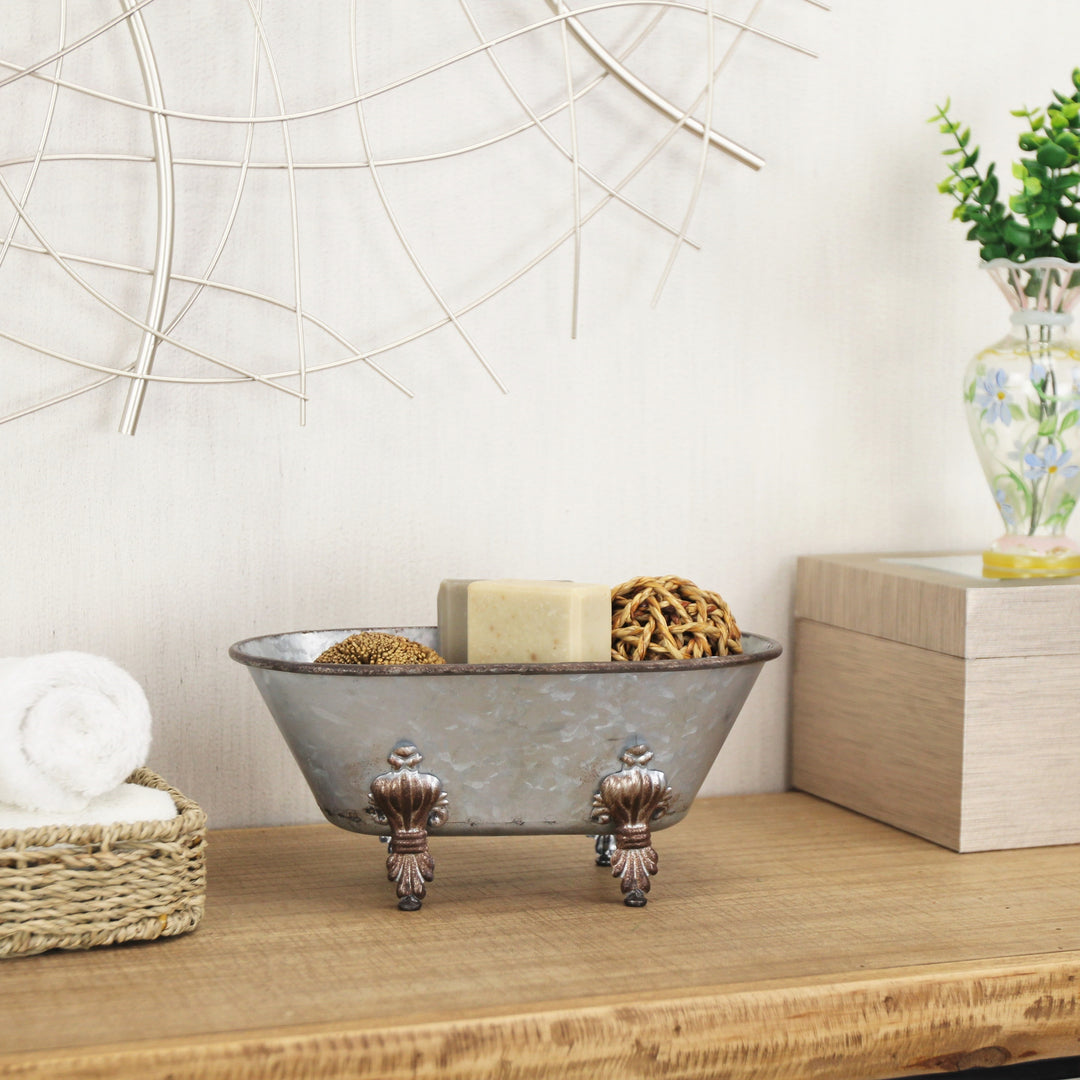 5018GV - Lavande Galvanized Tub Decor