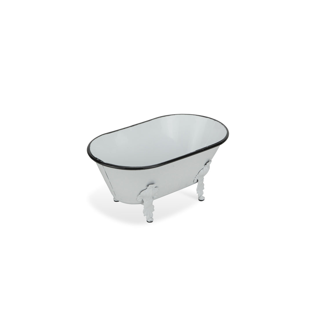 5018W - Lavande White Tub Decor