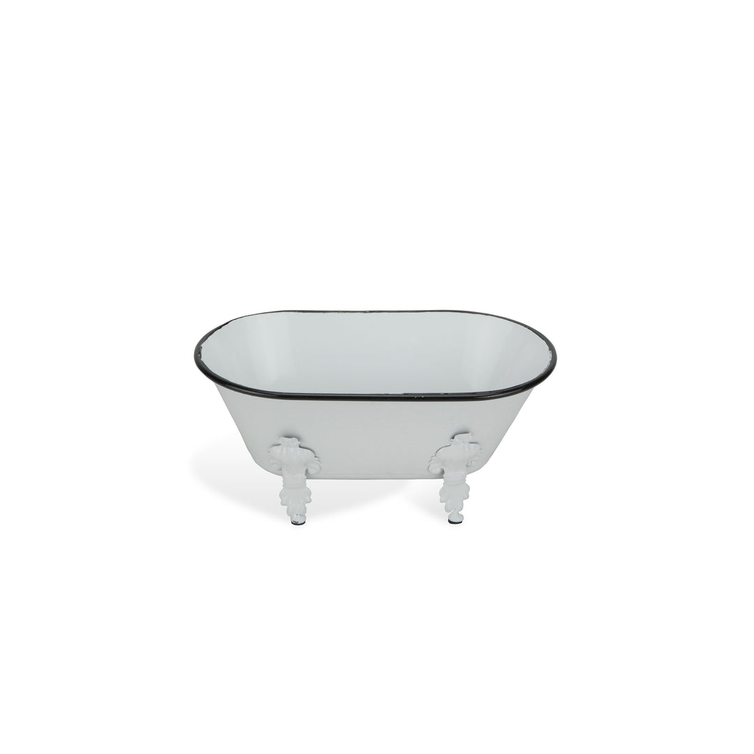 5018W - Lavande White Tub Decor