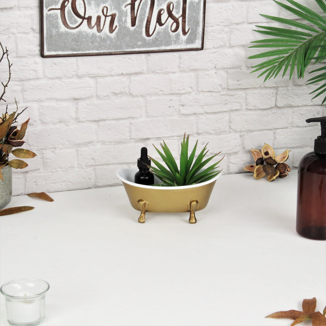 5018GD - Lavande Golden Tub Décor