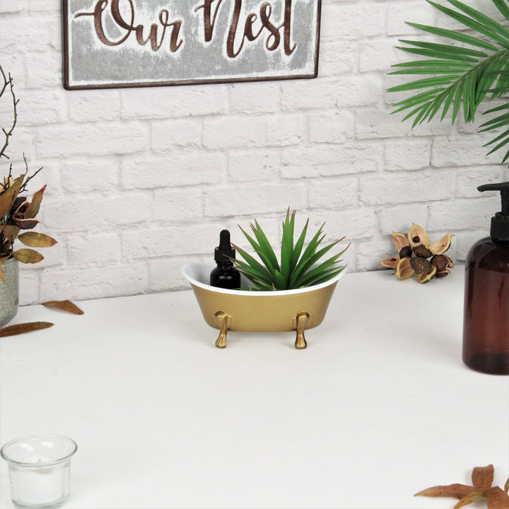 5018GD - Lavande Golden Tub Décor